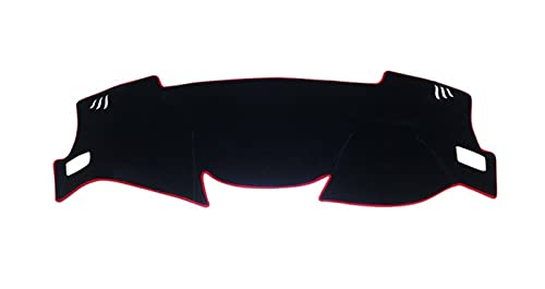 Dash Mat Teppich Für Nissan Für Qashqai Für J11 2014-2020 Auto Dashboard Abdeckung Vermeiden Licht Pad Instrument Panel Matte Fall Teppiche Armaturenbrett Matte(Rechtslenker, rote Seite) von FHSUF