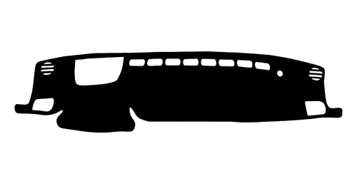 Dash Mat Teppich Für Toyota Für Highlander Für XU70 2020 2021 2022 2023 Auto Dashboard Sonnenschutz Abdeckung Matte Instrument Schreibtisch Teppiche Armaturenbrett Matte(A Black Side LHD) von FHSUF