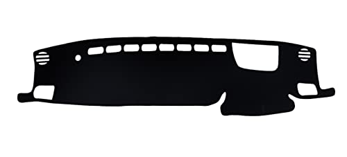 Dash Mat Teppich Für Toyota Für Highlander Für XU70 2020 2021 2022 2023 Auto Dashboard Sonnenschutz Abdeckung Matte Instrument Schreibtisch Teppiche Armaturenbrett Matte(A Black Side RHD) von FHSUF