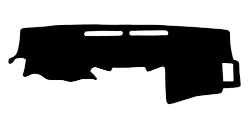 Dash Mat Teppich Für Toyota Für Hilux Für Fortuner Für SW4 2005-2012 Dashboard Abdeckung Matte Pad Dashmat Sonnenschirm Kissen Teppich Schutz Armaturenbrett Matte(Linkslenker, Schwarze Seite) von FHSUF