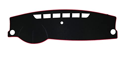 Dash Mat Teppich Für VW Für Jetta Für A6 Für MK6 Für 5C6 2011-2018 Auto-Armaturenbrett-Abdeckungsmatte Vermeiden Sie Lichtpolster Anti-UV Armaturenbrett Matte(Linkslenker, rote Seite) von FHSUF