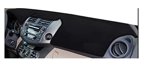 FHSUF Dash Mat Teppich Auto Dashboard Abdeckung Matten Vermeiden Licht Pad Instrument Panel Teppiche Trim Innen Für Toyota Für RAV4 Für XA30 2006-2012 Armaturenbrett Matte(Schwarz,LHD) von FHSUF