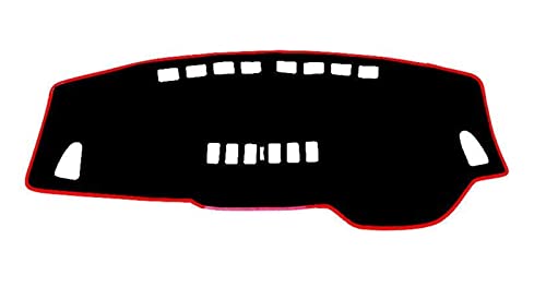 FHSUF Dash Mat Teppich Für Nissan Für Tiida Für Latio Für Versa Für Trazo 2004-2011 Dashboard Abdeckung Matte Dash Sonnenschirm Teppich Armaturenbrett Matte(Rot,RHD) von FHSUF