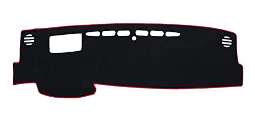 FHSUF Dash Mat Teppich Für Toyota Für Camry 70 Für XV70 2018-2023 Hybrid Auto Dashboard Sonnenschutz Abdeckung Matte Instrument Schreibtisch Pad Armaturenbrett Matte(A Red Side LHD) von FHSUF