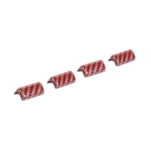FHSUFG Für Suzuki Für Jimny JB74 2019 2020 2021 2022 2023 2024 Up Auto Fensterheber Schalter Taste Dekoration Abdeckung Innen Zubehör Innen Zubehör(Red Carbon Look) von FHSUFG