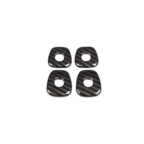 FHSUFG Für X3 X4 G01 G02 2018-2020 ABS Carbon Fiber Texture Auto Innen Türschloss Schalter Abdeckung Auto Innen Zubehör Innen Zubehör(Kohlefaser-Look) von FHSUFG