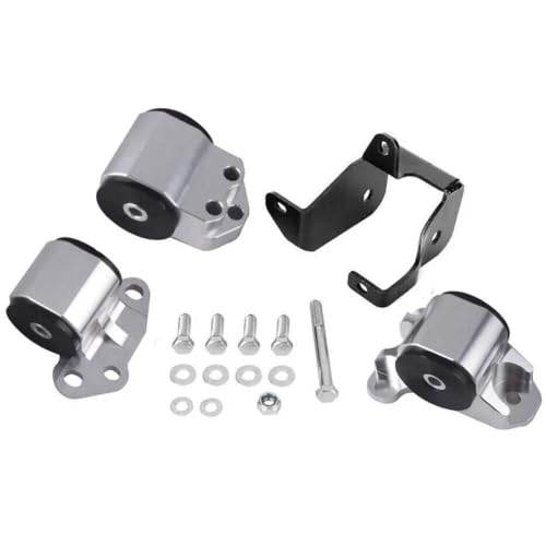 Getriebelager Motorhalter Für Civic Ek 96–00 B&D Series Racing Car Motor Swap Motor Mount Getriebe 3-Loch(Silber) von FHSUFG
