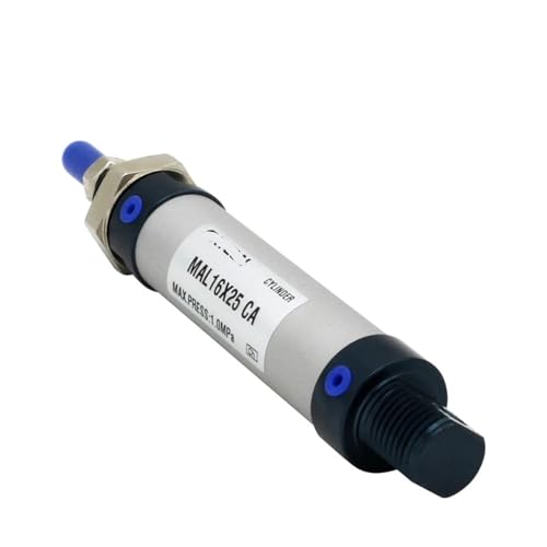 MAL25 MAL32 Luftzylinder Pneumatikzylinder Mini Aluminiumlegierung Doppeltwirkend 1 Stücke(125-SCA,MAL25) von FHVAEYCJ