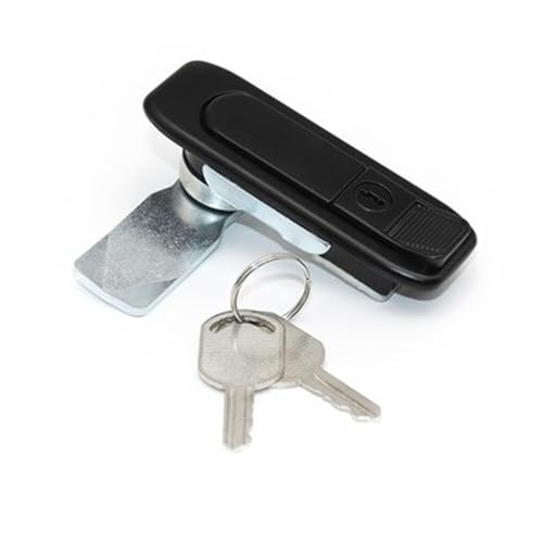 MS738 Pull To Open Push Button Lock Elektrische Box Flugzeug Lock Schalter Schrank Türschloss 1Pcs(Silver) von FHVAEYCJ