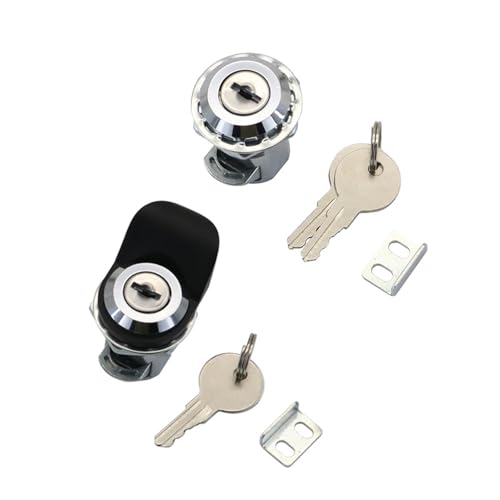 Zinklegierung Teleskopschloss Elektrischer Schrank Lichtkasten Pflaumenblüte Kugelschloss 1St(Chrome-with pull tab) von FHVAEYCJ
