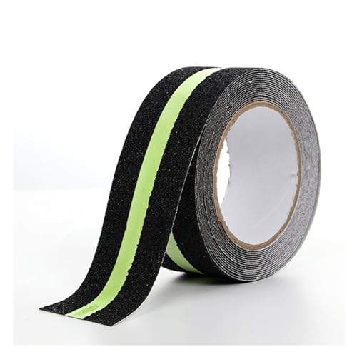 FHYTGBS Leuchttreppen Anti-Rutschband - Oberflächenwarnwarnstoff-Fluoreszierende Klebstoffaufkleber Glühen in der dunklen Heimdekoration (Color : Glow in The Dark, Length : 500CM) von FHYTGBS