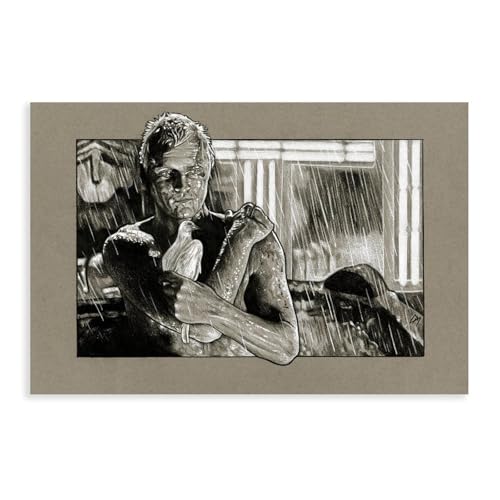 FHYTKC Blade Runner (Roy Batty) Leinwandposter Schlafzimmer Dekor Landschaft Büro Zimmer Dekor Geschenk 50 x 75 cm von FHYTKC