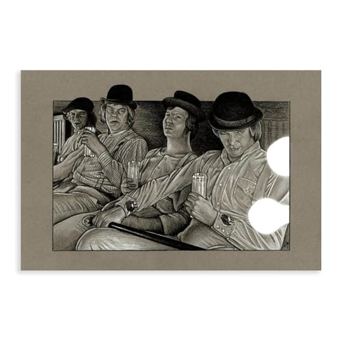 FHYTKC Leinwandposter "A Clockwork", für Schlafzimmer, Landschaft, Büro, Zimmer, Dekoration, Geschenk, 40 x 60 cm, Orange FHYTKC Leinwandposter "A Clockwork", für Schlafzimmer, Landschaft, Büro, Zimmer, Dekoration, Geschenk, 40 x 60 cm, Orange von FHYTKC