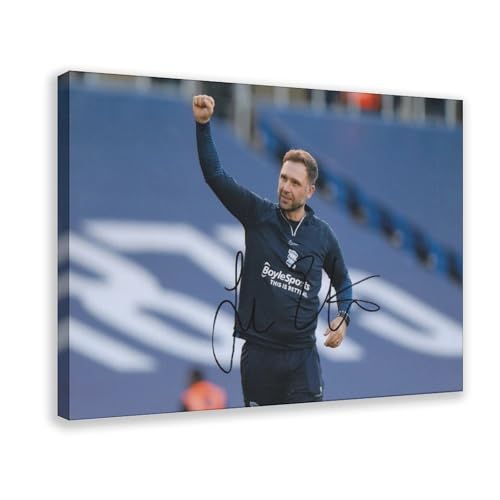 Fußball – John Eustace – Handsigniertes Leinwandposter, Wandkunst, Dekordruck, Bild Gemälde für Wohnzimmer, Schlafzimmer, Dekoration, 60 x 90 cm von FHYTKC