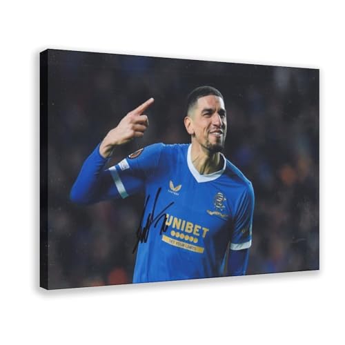 Fußball – Leon Balogun – handsignierte Fotografie – Glasgow Rangers – COA-Leinwand-Poster, Wandkunst, Dekordruck, Gemälde für Wohnzimmer, Schlafzimmer, Dekoration, 30,5 x 20 cm Fußball – Leon Balogun – handsignierte Fotografie – Glasgow Rangers – COA-Leinwand-Poster, Wandkunst, Dekordruck, Gemälde für Wohnzimmer, Schlafzimmer, Dekoration, 30,5 x 20 cm von FHYTKC