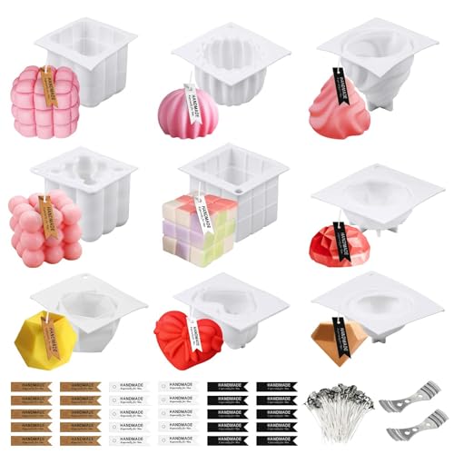 141 Stück Kerzenform Bubble Kerzen Kit, Kerzenformen zum Gießen, 3D Kerzen Form Silikon Bubble Kerzen Formen, DIY Silikonformen Kerzen, Bubble candle - Silikonformen, als Heimdekorationen 141 Stück Kerzenform Bubble Kerzen Kit, Kerzenformen zum Gießen, 3D Kerzen Form Silikon Bubble Kerzen Formen, DIY Silikonformen Kerzen, Bubble candle - Silikonformen, als Heimdekorationen von FHzytg