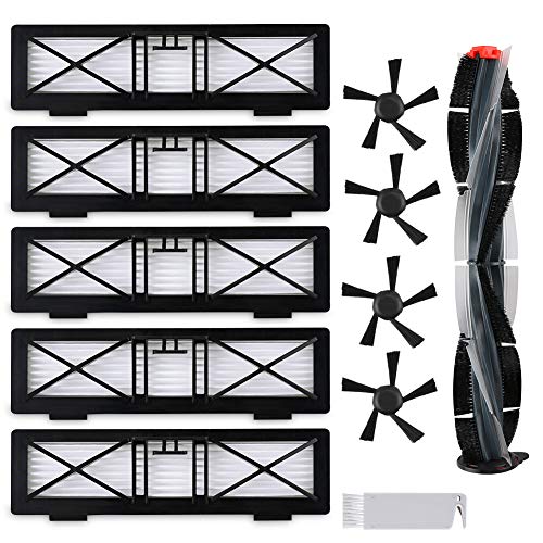 FHzytg Ersatzteile Filter Zubehör Bürste Ersatzfilter Ersatzbürste für Neato Botvac Roboterstaubsauger D-Serie D10 D9 D8 D7 D6 D5 D4 D3 D75 D80 D85 70 70E 75 75E 80 85 85E Botvac Connected Serie von FHzytg
