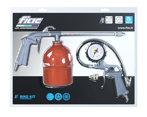 FIAC Bike Kit (inklusive Luftpumpe, Reinigungspistole, Düse) - Betriebsdruck: 4-8 bar von FIAC