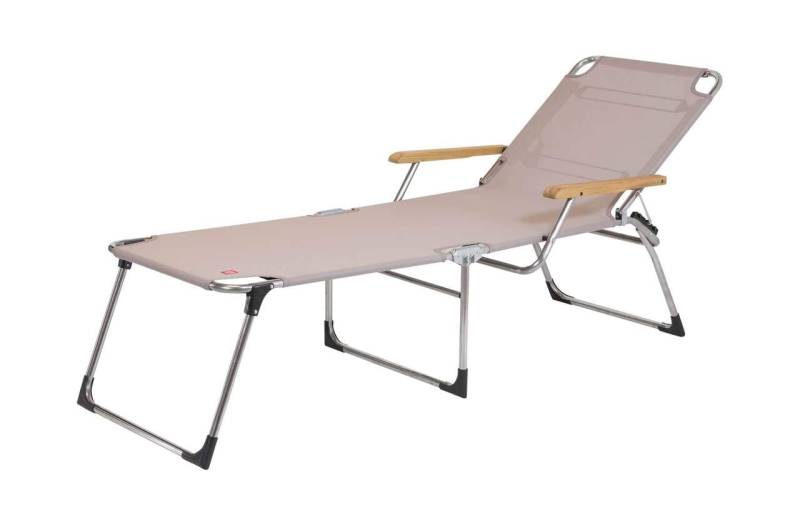 Amigo 40 Plus mit Armlehne Taupe Sonnenliege Dreibeinliege von FIAM