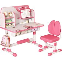 Kindertisch-Stuhl-Set, höhenverstellbar, für eine korrekte Sitzhaltung, 111 x 80 x 54 cm, rosa. Kindertisch-Stuhl-Set, höhenverstellbar, für eine korrekte Sitzhaltung, 111 x 80 x 54 cm, rosa. von FIANAO