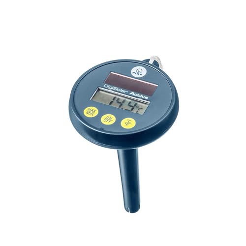 FIAP DigiSolar ACTIVE - Thermometer - Solarbetrieb - Solarzelle - Teichthermometer - Temperatur - Gartenteich - Schwimmteich - Pool - Wassertemperatur von FIAP
