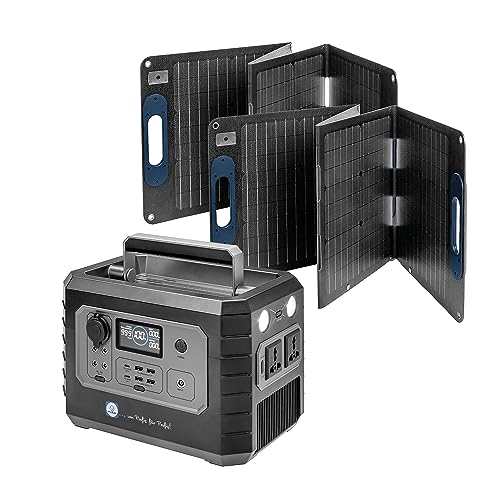 FIAP profisolar PowerBox 1.200 - Tragbare Powerstation inklusive 2x 100 W Solarpanel - 999 Wh LiFePO4 Batterie-Backup mit 2 600 W AC Ausgängen (1.200W Peak) - mobile Stromversorgung für Reise, Camping von FIAP
