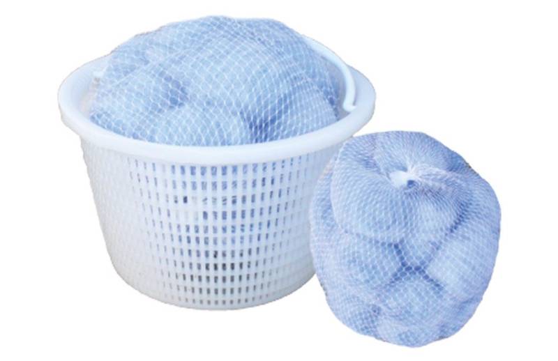 FIBALON® Filterbälle FIBALON®skimmy S universeller Vorfilter im Doppelpack, für herkömmliche Poolroboter, Poolsauger und Skimmer, (1-St), leicht auswaschbar von FIBALON®