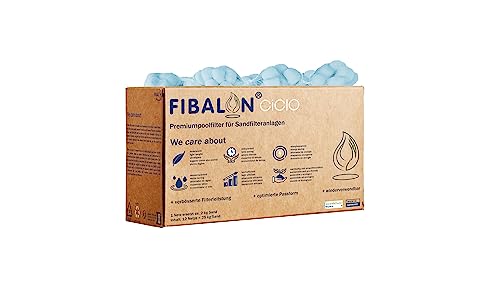 FIBALON® CiCLO® Pool Premium Filterbälle für Sandfilteranlagen 12 Netze nachhaltiges umweltfreundliches Filtermaterial mit Bester Filterleistung wiederverwendbares Poolzubehör ersetzt 25kg Filtersand von FIBALON