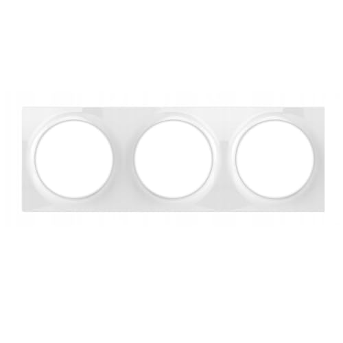 FIBARO 3-fach Abdeckplatte für Walli Line Schalter oder Steckdose, weiß, FG-Wx-PP-0004 von FIBARO