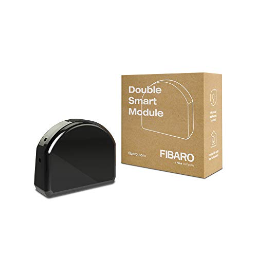 FIBARO Double Smart Module/ Z-Wave Plus Relaisschalter, Drahtloser Ein-Aus-Auslöser, FGS-224 von FIBARO