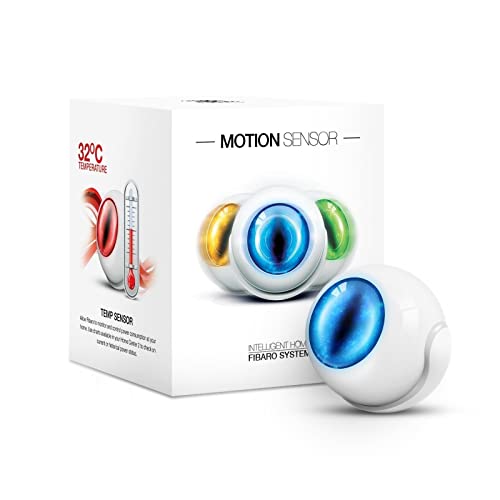 FIBARO Motion Sensor/ Z-Wave Plus Multisensor, Temperatur, Lichtintensitätssensor und Beschleunigungsmesser, FGMS-001 von FIBARO