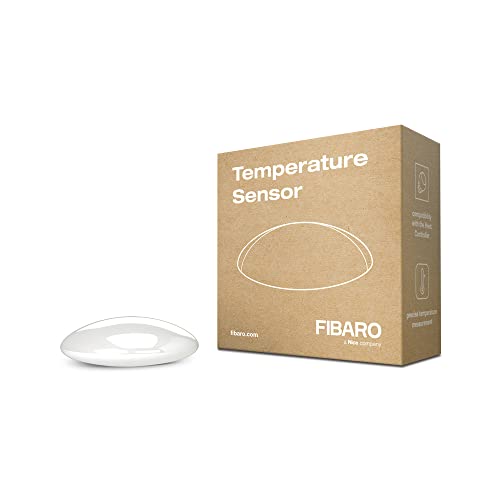 FIBARO Temperature Sensor for The Heat Controller / Z-Wave Plus Z-Wave PluTemperaturfühler für den Radiator Heizkörperthermostat, FGBRS-001 von FIBARO