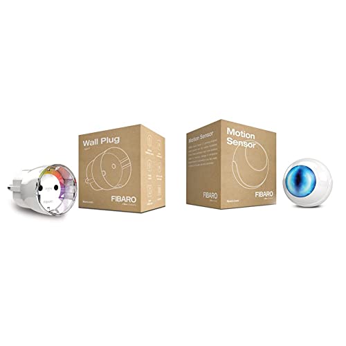 FIBARO Wall Plug/Z-Wave Plus Smart Steckdose Plug mit Leistungsmessung Typ F, FGWPF-102 & Motion Sensor/Z-Wave Plus Multisensor, Temperatur, Lichtintensitätssensor & Beschleunigungsmesser, FGMS-001 FIBARO Wall Plug/Z-Wave Plus Smart Steckdose Plug mit Leistungsmessung Typ F, FGWPF-102 & Motion Sensor/Z-Wave Plus Multisensor, Temperatur, Lichtintensitätssensor & Beschleunigungsmesser, FGMS-001 von FIBARO