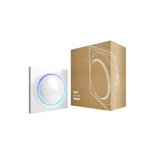 FIBARO Walli Dimmer / Z-Wave Plus Smart Lichtdimmer mit LED Deckel, FGWDEU-111 von FIBARO