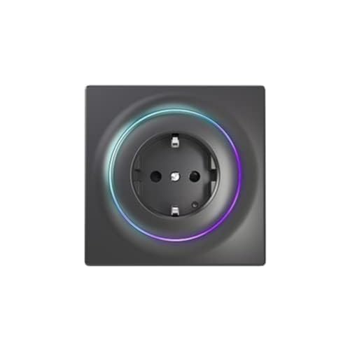 FIBARO Walli Outlet F / Z-Wave Plus, Smart Home Intelligente Steckdose Typ F, Anthrazit, FGWOF-011-8 von FIBARO