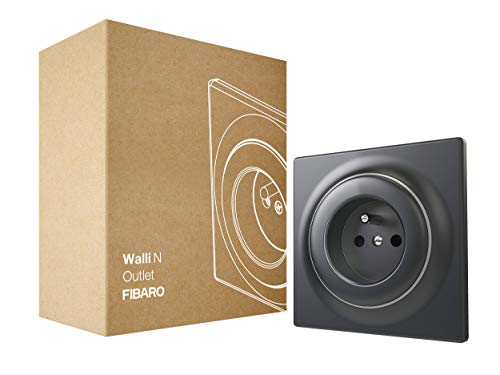 FIBARO Walli Outlet N E / Hochwertige Unterputzdose, typ E, Anthrazit, FGWSONE-011-8 von FIBARO