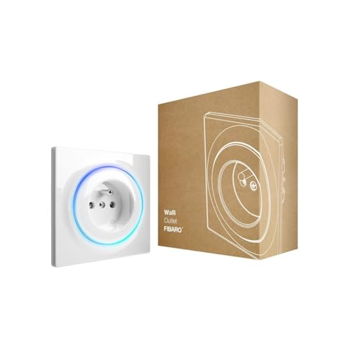 FIBARO Walli Outlet Typ E/Z-Wave Plus Intelligente Steckdose, Smart Steckdose, FGWOE-011 von FIBARO