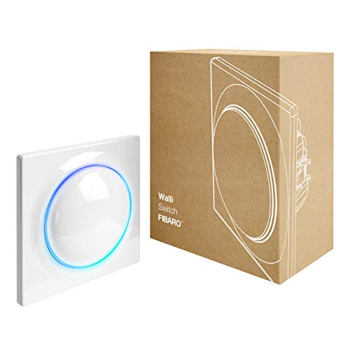 FIBARO Walli Switch / Z-Wave Plus Unterputz Relaisschalter, Drahtloser Ein-Aus-Auslöser, FGWDSEU-221, Weiß von FIBARO