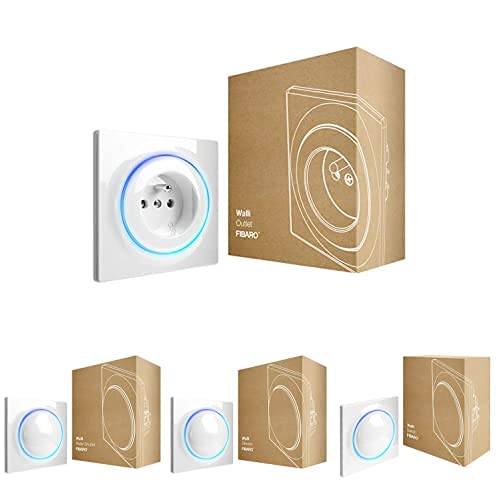 Fibaro Walli Outlet Type E/Z-Wave, FGWOE-011 + Walli Roller Shutter + Walli Dimmer/Z-Wave Plus Lichtdimmer mit LED Deckel, FGWDEU-111 + Walli Switch/Z-Wave Plus Unterputz Relaisschalter, FGWDSEU-221 von FIBARO