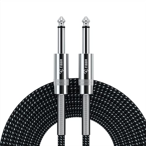 FIBBR 6,35mm Stereo Gitarrenkabel 1M, Nylon Geflochten 6,35 mm auf 6,35 mm Instrumentenkabel TRS Stereo 1/4'' Klinkenkabel für E-Gitarre, Bass, Verstärker, Mixer, Keyboard FIBBR 6,35mm Stereo Gitarrenkabel 1M, Nylon Geflochten 6,35 mm auf 6,35 mm Instrumentenkabel TRS Stereo 1/4'' Klinkenkabel für E-Gitarre, Bass, Verstärker, Mixer, Keyboard von FIBBR