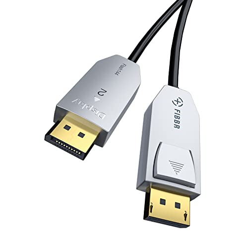 FIBBR 8K DisplayPort 1.4 Glasfaserkabel 15M, DP auf DP Kabel 8K@60Hz 4K@144Hz 2K@240Hz 32,4Gbit/s Freesync für Gaming Monitor Grafikkarte Laptop TV FIBBR 8K DisplayPort 1.4 Glasfaserkabel 15M, DP auf DP Kabel 8K@60Hz 4K@144Hz 2K@240Hz 32,4Gbit/s Freesync für Gaming Monitor Grafikkarte Laptop TV von FIBBR