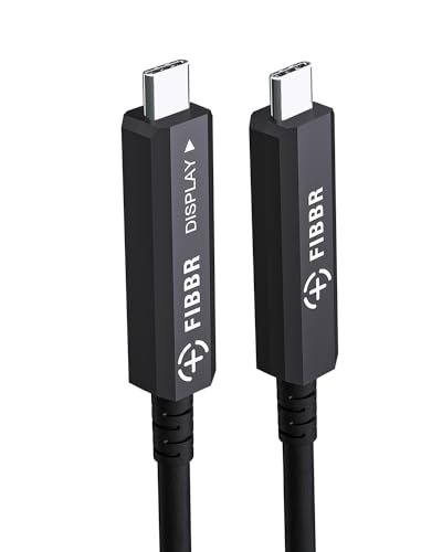 FIBBR Full-Featured Glasfaser USB C auf USB C Kabel 5M, 10Gbps USB 3.2 GEN2 Videokabel für Lange Distanzen mit PD 60W für VR-Headsets/AR, Webcam, Kamera, Laptop, Mini-PC und Mehr FIBBR Full-Featured Glasfaser USB C auf USB C Kabel 5M, 10Gbps USB 3.2 GEN2 Videokabel für Lange Distanzen mit PD 60W für VR-Headsets/AR, Webcam, Kamera, Laptop, Mini-PC und Mehr von FIBBR