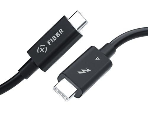 FIBBR [Intel-zertifiziert Thunderbolt 4 Kabel 1M, 40Gbps USB C auf USB C Kabel 8K Display und 100W Ladekabel für Thunderbolt 4 Monitor, MacBook, Hub, eGpu, Docking und Mehr FIBBR [Intel-zertifiziert Thunderbolt 4 Kabel 1M, 40Gbps USB C auf USB C Kabel 8K Display und 100W Ladekabel für Thunderbolt 4 Monitor, MacBook, Hub, eGpu, Docking und Mehr von FIBBR