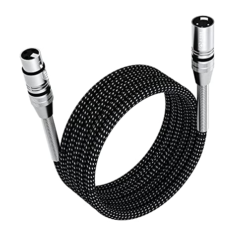 FIBBR XLR Kabel 30M, Mikrofonkabel Nylongeflecht XLR Stecker auf Buchse strapazierfähiges symmetrisches Mikrofonkabel kompatibel mit Vorverstärkern/Lautsprechersystemen und mehr FIBBR XLR Kabel 30M, Mikrofonkabel Nylongeflecht XLR Stecker auf Buchse strapazierfähiges symmetrisches Mikrofonkabel kompatibel mit Vorverstärkern/Lautsprechersystemen und mehr von FIBBR