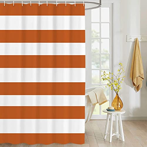 FIBITA Duschvorhang 180x200 Streifen Duschvorhang Orange Weiß Badezimmer Vorhang Dekoration Antischimmel Wasserdicht Badezimmer Vorhang 3D Effekt Duschvorhänge Polyester Waschbar mit Haken FIBITA Duschvorhang 180x200 Streifen Duschvorhang Orange Weiß Badezimmer Vorhang Dekoration Antischimmel Wasserdicht Badezimmer Vorhang 3D Effekt Duschvorhänge Polyester Waschbar mit Haken von FIBITA