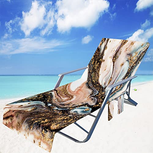 FIBITA Schonbezug für Gartenliege Frottee Liegenauflage Garten Sonnenliege Handtuch mit Taschen Stuhl Strandtuch für Schwimmbäder, Strände, Gartenhotels (Color : #17, Size : 73x210cm/28x83in) von FIBITA