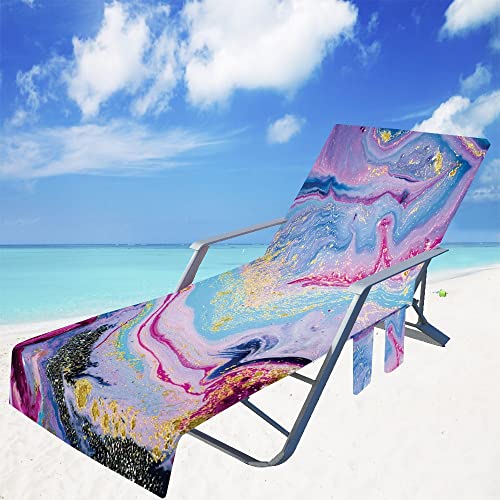 FIBITA Schonbezug für Gartenliege Frottee Liegenauflage Garten Sonnenliege Handtuch mit Taschen Stuhl Strandtuch für Schwimmbäder, Strände, Gartenhotels (Color : #21, Size : 73x210cm/28x83in) von FIBITA