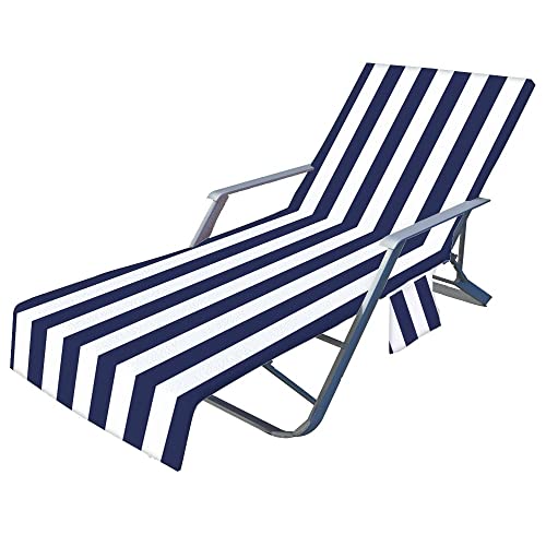 FIBITA Schonbezug für Gartenliege Frottee Liegenauflage Garten Sonnenliege Handtuch mit Taschen Stuhl Strandtuch für Schwimmbäder, Strände, Gartenhotels (Color : #25, Size : 73x210cm/28x83in) von FIBITA