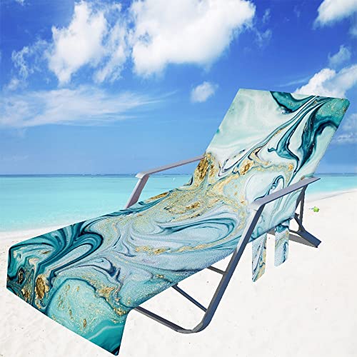 FIBITA Schonbezug für Gartenliege Frottee Liegenauflage Garten Sonnenliege Handtuch mit Taschen Stuhl Strandtuch für Schwimmbäder, Strände, Gartenhotels (Color : #3, Size : 73x210cm/28x83in) von FIBITA