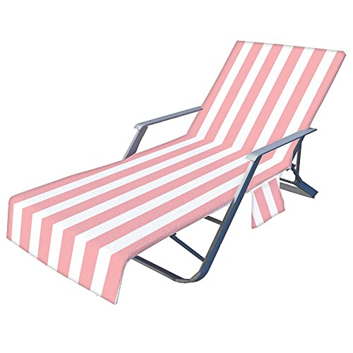 FIBITA Schonbezug für Gartenliege Frottee Liegenauflage Garten Sonnenliege Handtuch mit Taschen Stuhl Strandtuch für Schwimmbäder, Strände, Gartenhotels (Color : #30, Size : 73x210cm/28x83in) von FIBITA